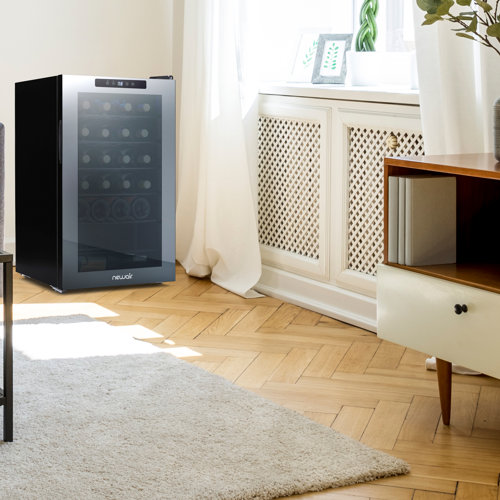 NewAir 24 Bottle and 24 Can Single Zone Freestanding Wine Refrigerator